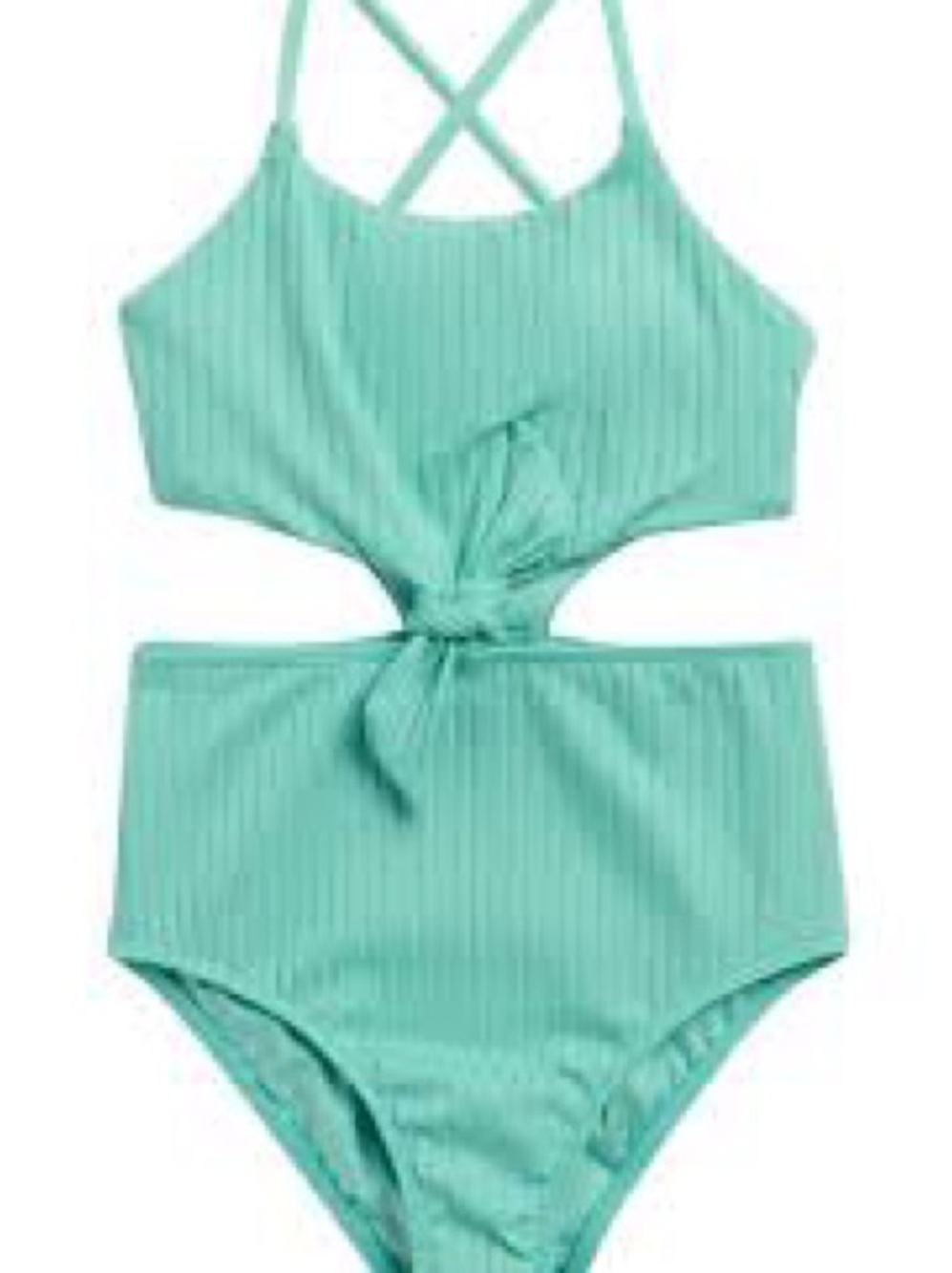 O'Neill Aqua Ribbed Kids One-Piece Swimsuit- NWT